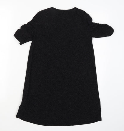 Back view of Next girls’ black basic blouse, size 10, years
