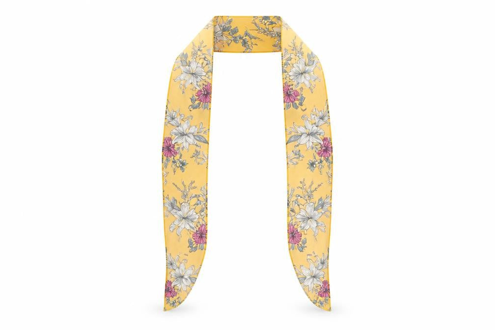 SHEIN Womens Yellow Floral   Shawl/Wrap