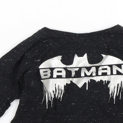Preloved Batman Boys Black   Basic T-Shirt Size 3-4 Years - Detail