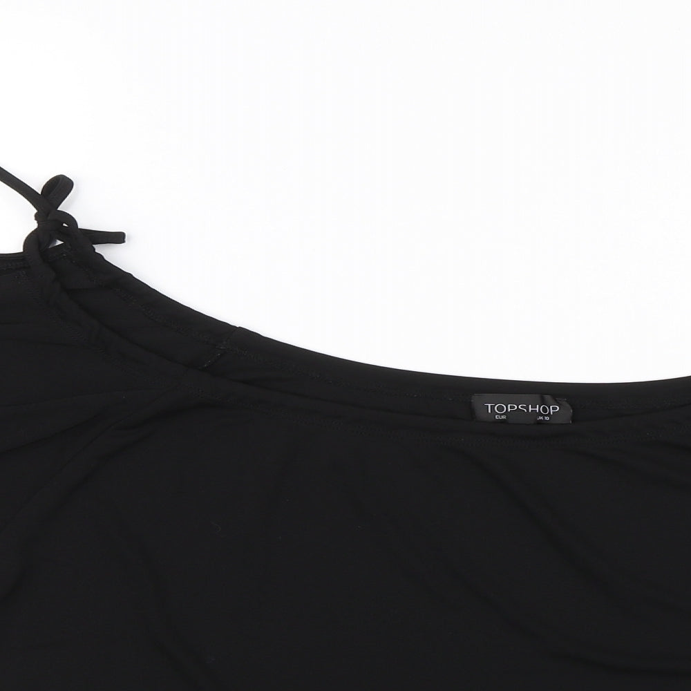 Topshop Womens Black   Basic Blouse Size 10