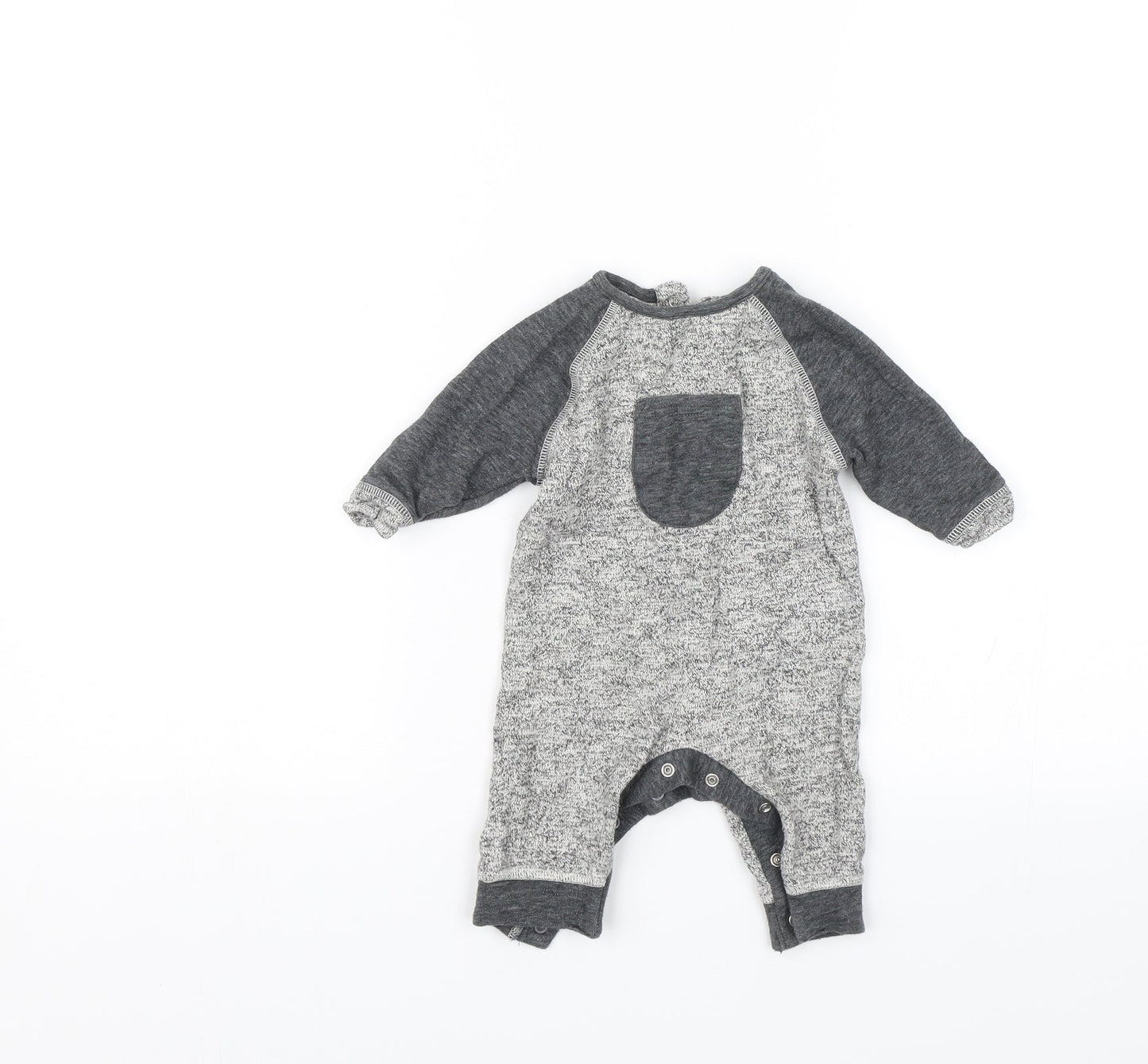 NEXT Baby Grey   Babygrow One-Piece Size 0-3 Months