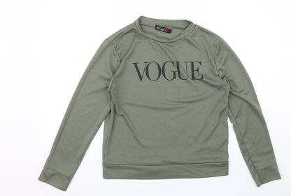 Preloved Xiss Womens Green   Pullover Jumper Size 16  - Vogue - Front