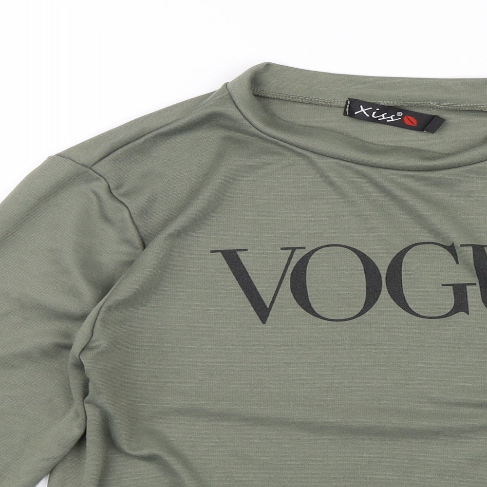 Xiss Womens Green   Pullover Jumper Size 16  - Vogue