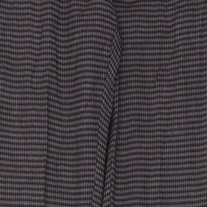 Next Womens Purple Check  Trousers  Size 8 L28 in