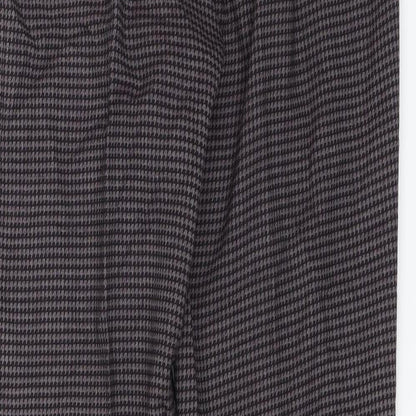 Next Womens Purple Check  Trousers  Size 8 L28 in