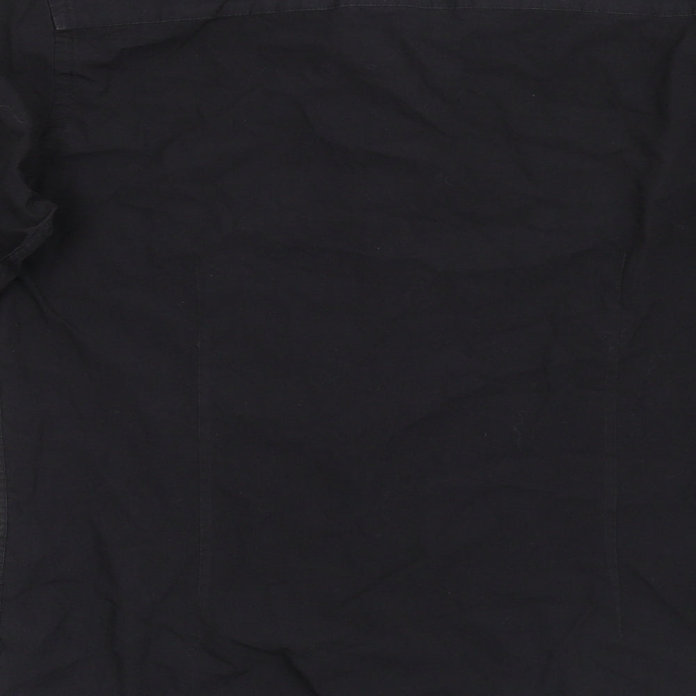 Taylor & Wright Mens Black    Button-Up Size 15