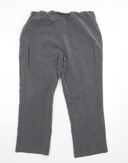 Vida Vi Womens Grey   Trousers  Size 14 L26 in