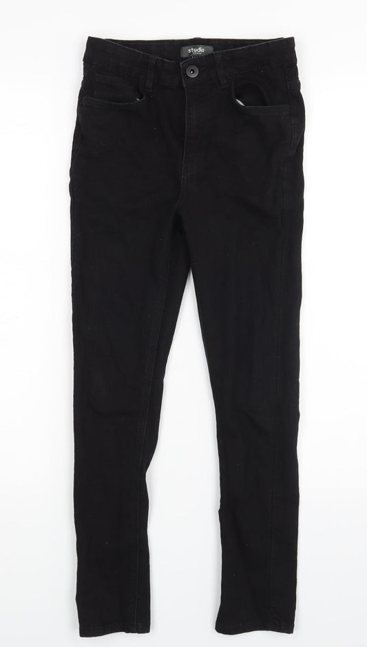 Studio Denim Girls Black   Skinny Jeans Size 10-11 Years