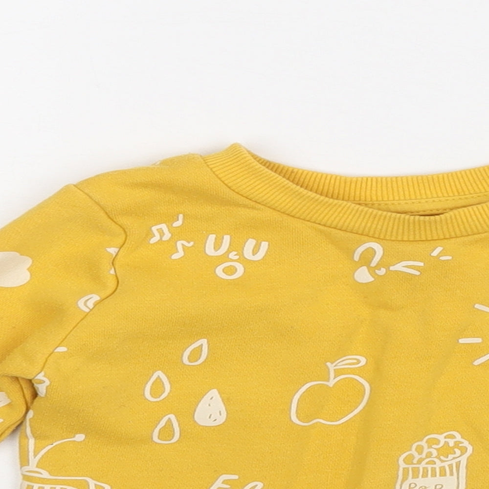 Primark Baby Yellow   Pullover Jumper Size 12-18 Months