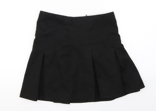 Next School Girls Black   Skater Skirt Size 8 Years - school