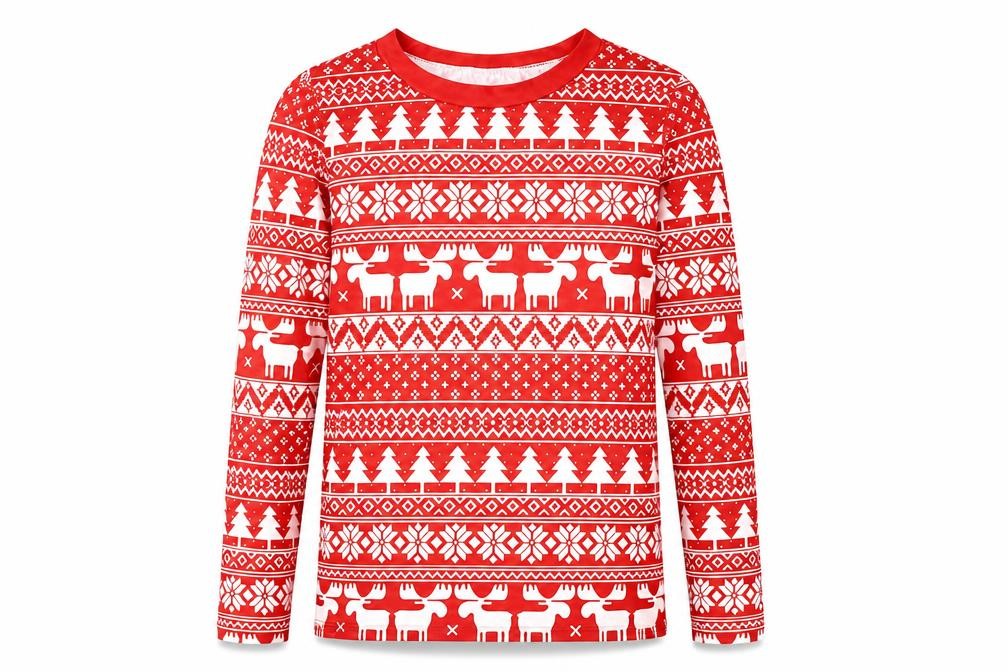 Preworn Mens Red Fair Isle Satin Pullover Jumper Size S  - christmas