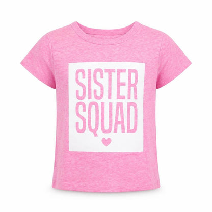 Front view of Place girls’ pink basic t-shirt, size 4, years