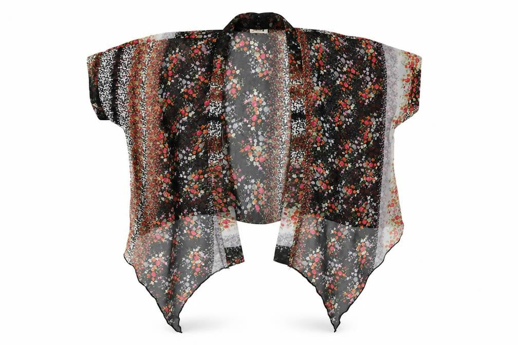 Next Girls Multicoloured Floral  Cardigan Jumper Size 12 Years