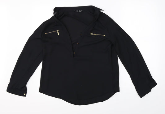 Select Womens Black   Basic Blouse Size 6