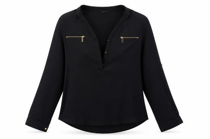 Select Womens Black   Basic Blouse Size 6