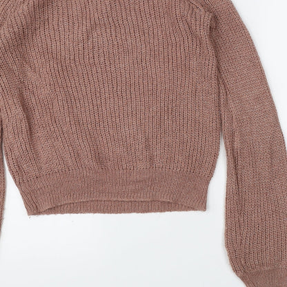 Preloved FOREVER 21 Womens Pink  Knit Pullover Jumper Size M - Label