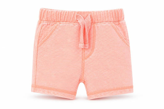 Front view of F&F Baby Orange Cropped Trousers, size 3-6, Months - Shorts