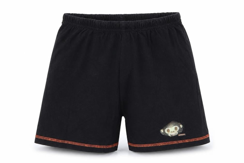 Preworn Boys Black   Sweat Shorts Size 8-9 Years - Monkey