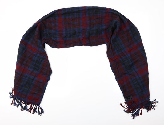Preworn Unisex Multicoloured Check   Scarf
