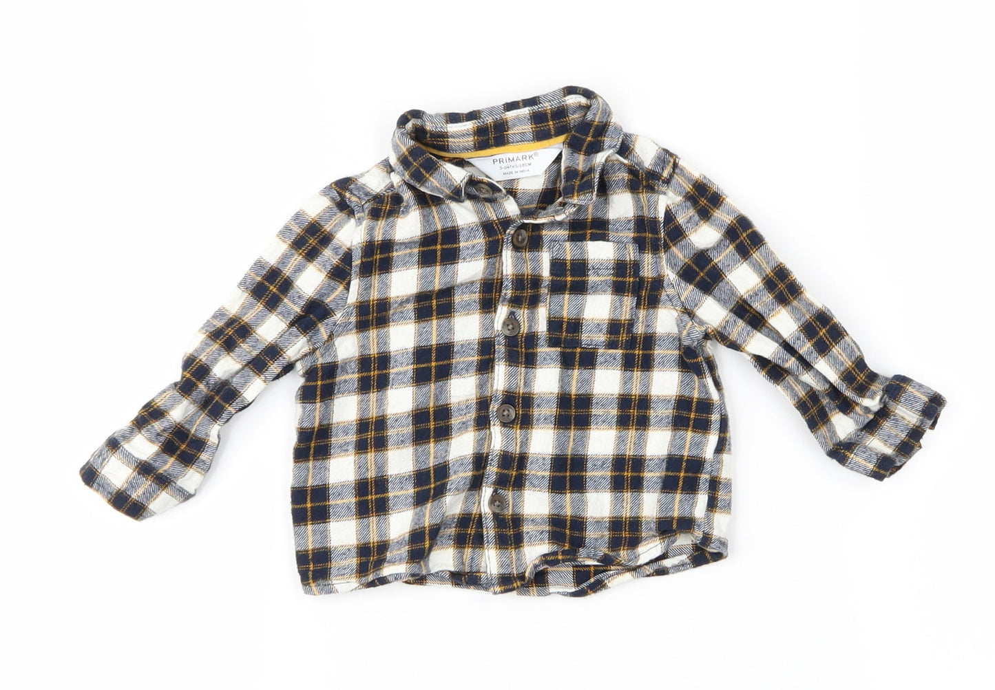 Primark Boys Multicoloured Check  Basic Button-Up Size 3-6 Months