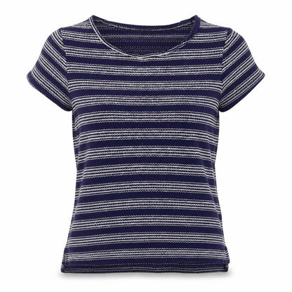 Oasis Womens Beige Striped  Basic Blouse Size S