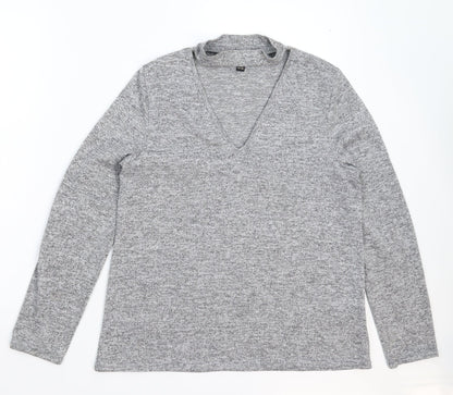Lipsy Womens Grey   Pullover Jumper Size 10