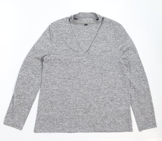 Lipsy Womens Grey   Pullover Jumper Size 10