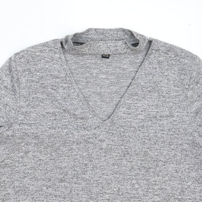 Lipsy Womens Grey   Pullover Jumper Size 10