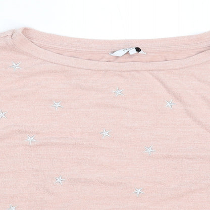 Next Womens Pink  Knit Pullover Jumper Size 12