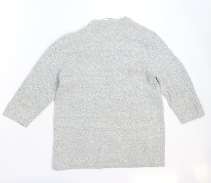 Preloved Damart Womens Grey  Knit Pullover Jumper Size 12 - Back