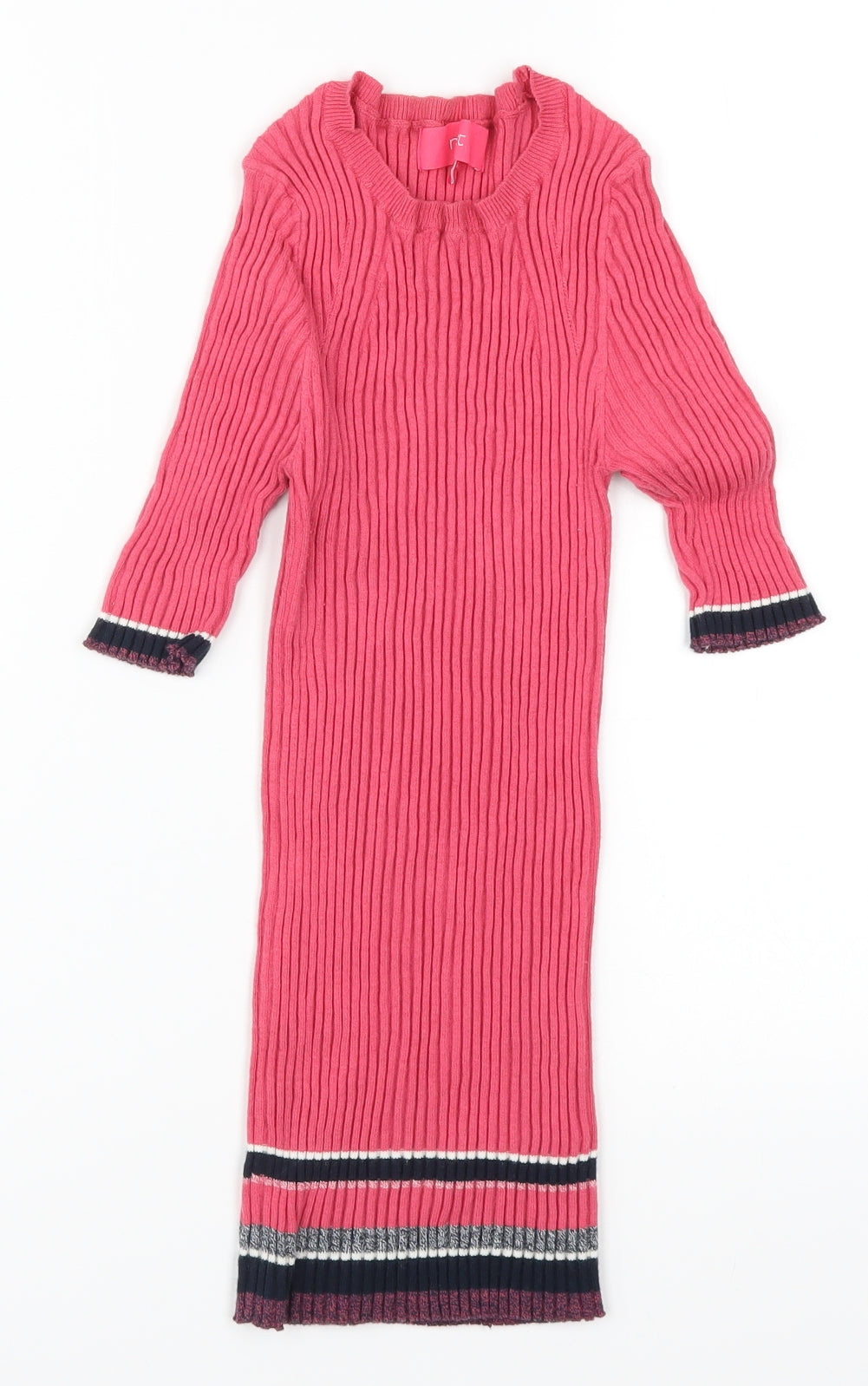 NEXT Womens Pink Striped  Pullover Jumper Size 10