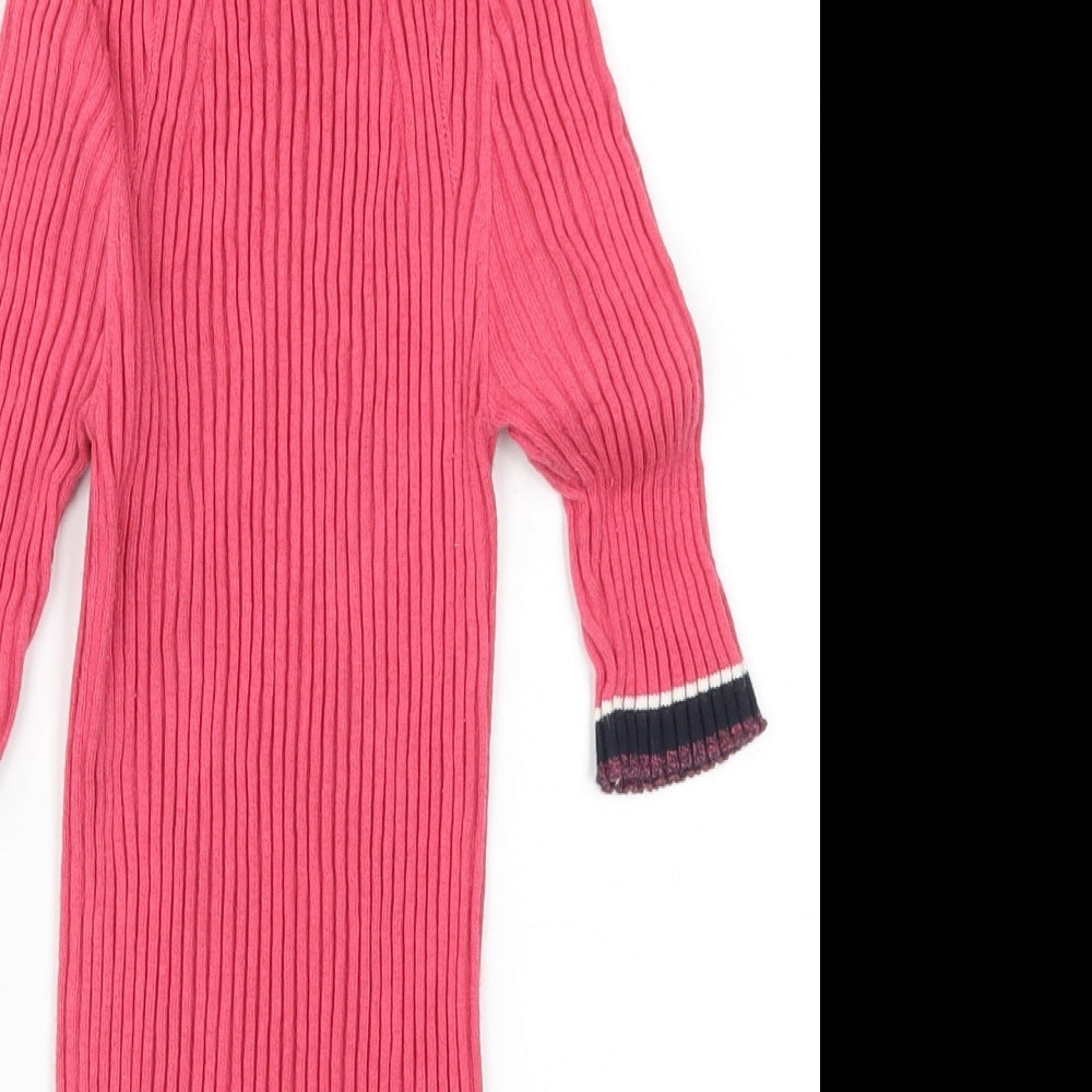NEXT Womens Pink Striped  Pullover Jumper Size 10