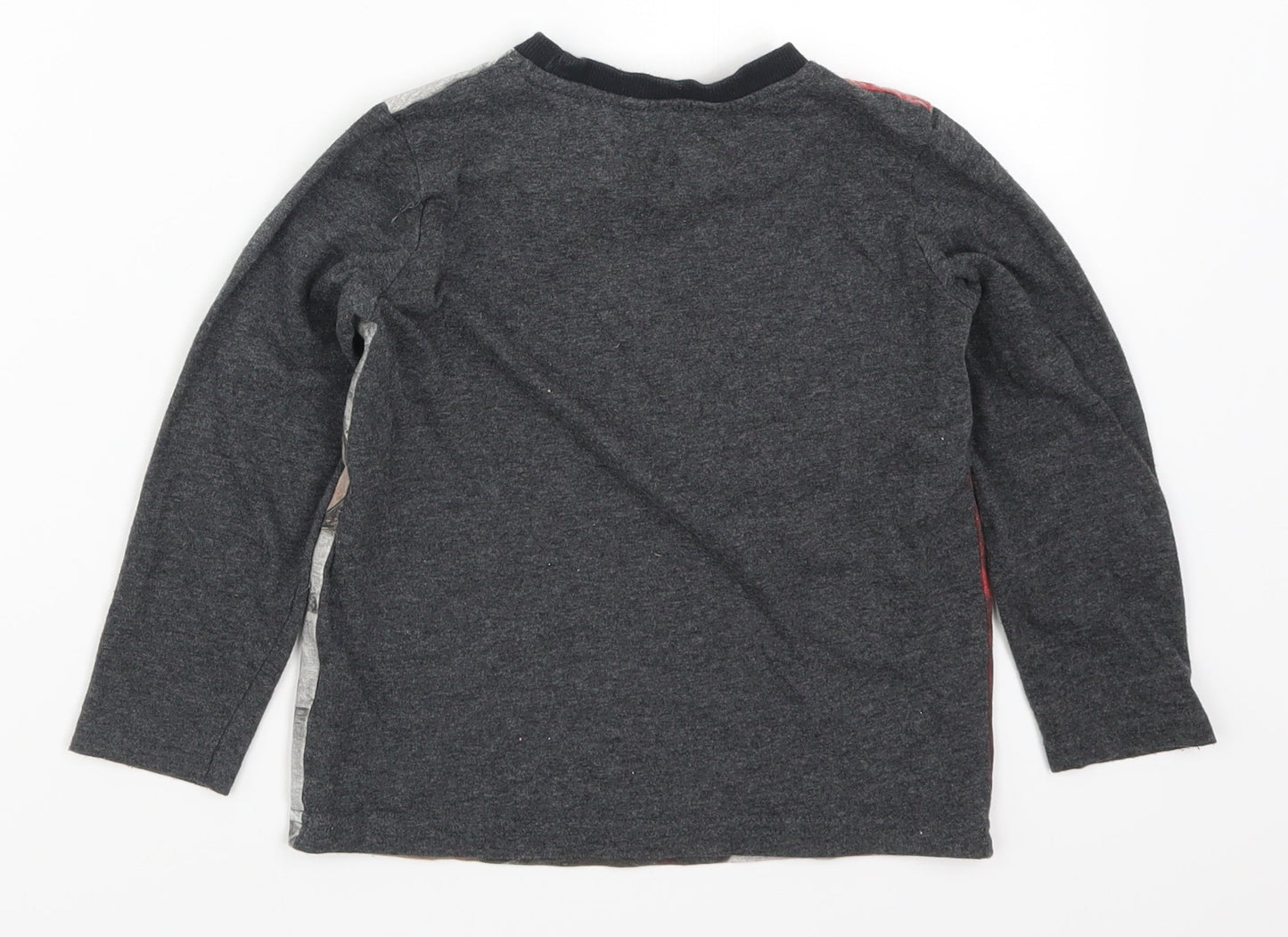 F&F Boys Grey Solid   Pyjama Top Size 5-6 Years  - Thor Ragnarok