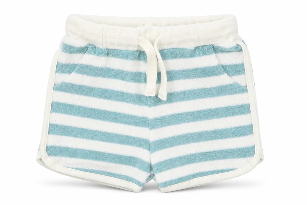 Marks & Spencer Baby Blue Striped  Cropped Trousers Size 3-6 Months