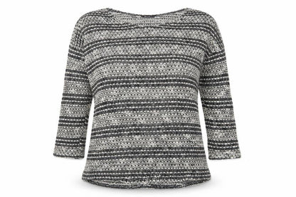 Dorothy Perkins Womens Grey Striped  Pullover Jumper Size 16
