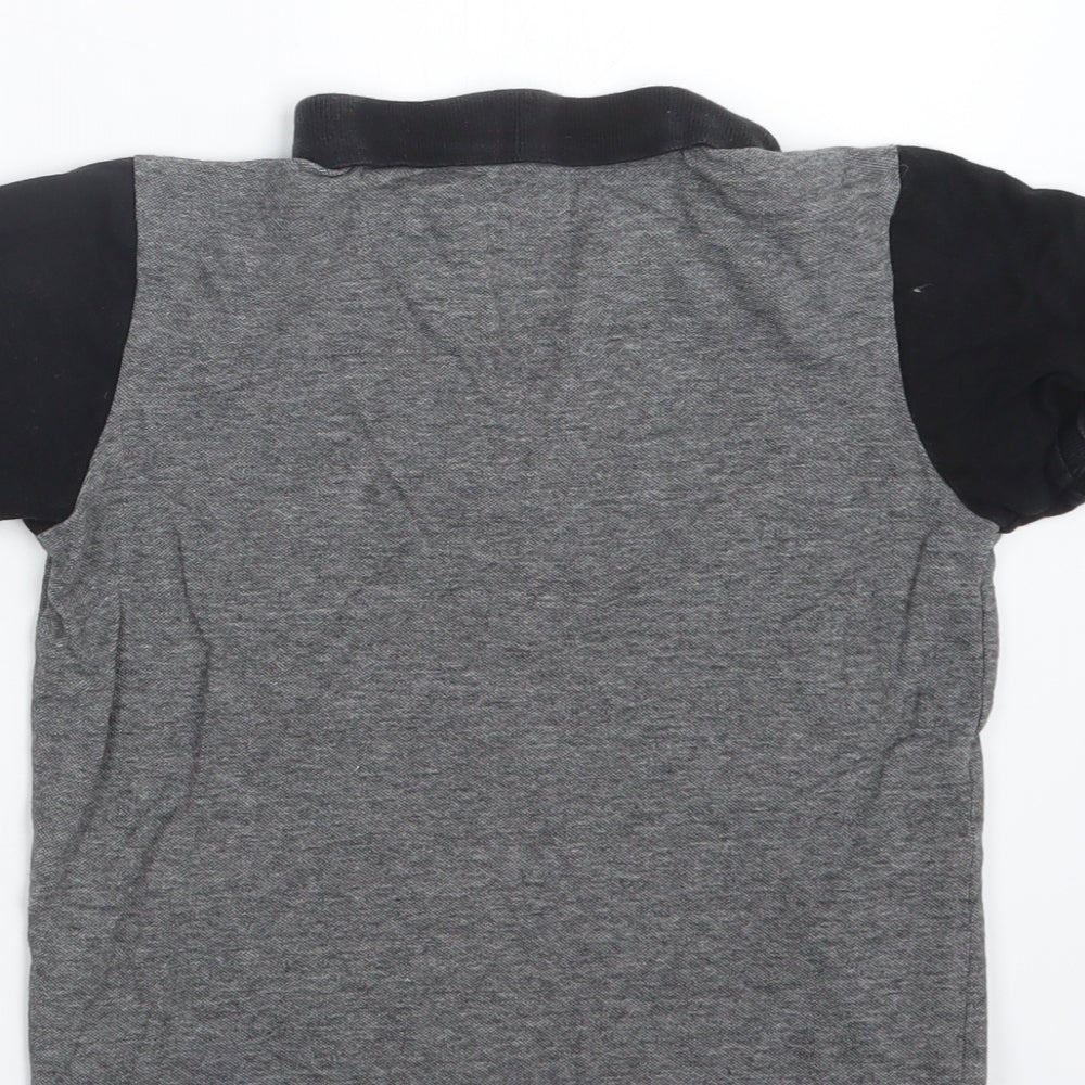 Rebel Boys Grey   Basic Polo Size 7-8 Years