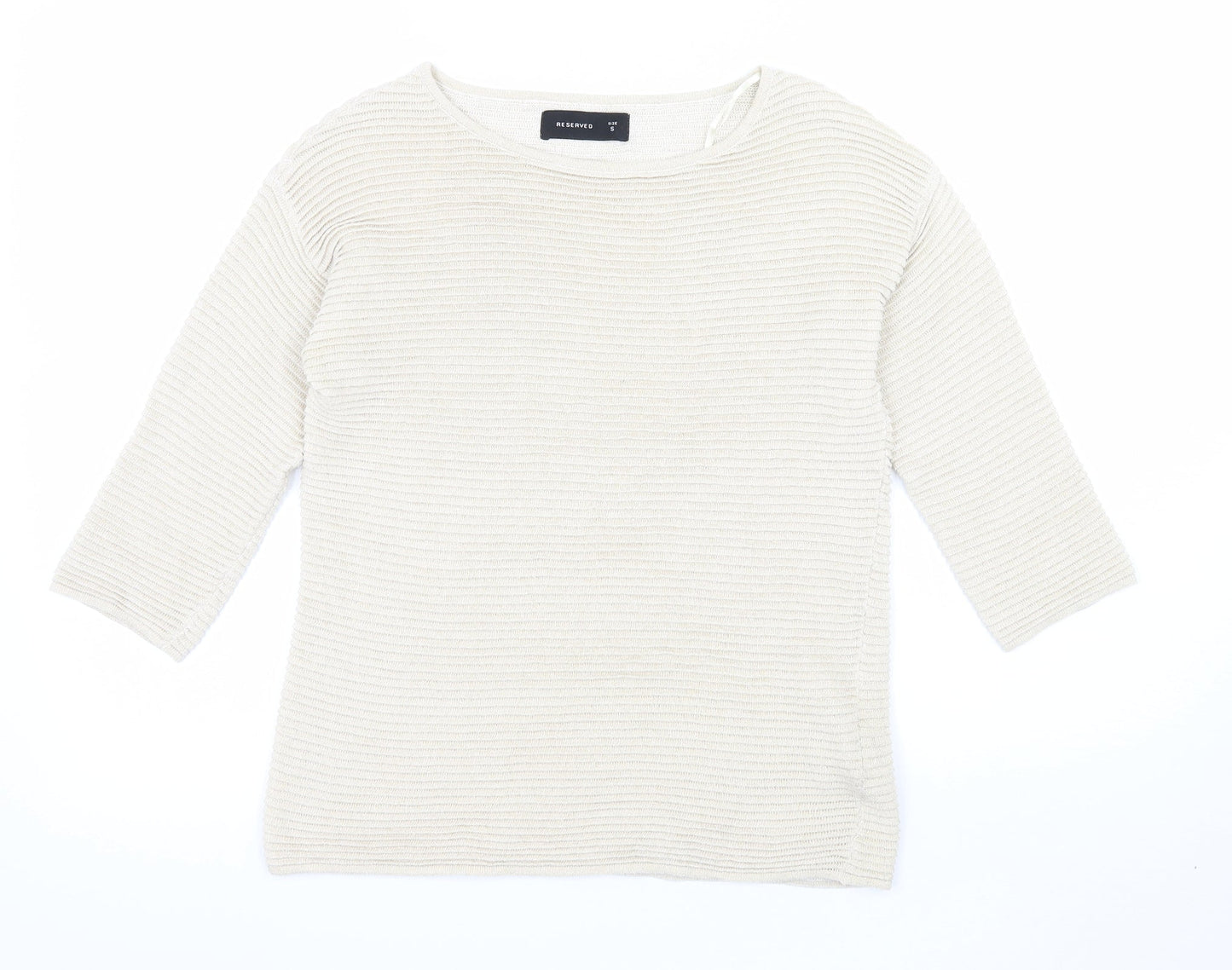 RESERVED Womens Beige   Pullover Jumper Size S