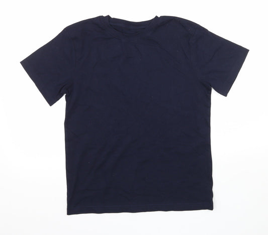 F&F Boys Blue  Jersey Basic T-Shirt Size 11-12 Years
