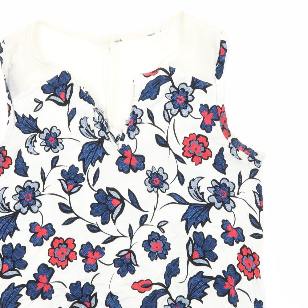NEXT Womens Multicoloured Floral Jersey Basic T-Shirt Size 10
