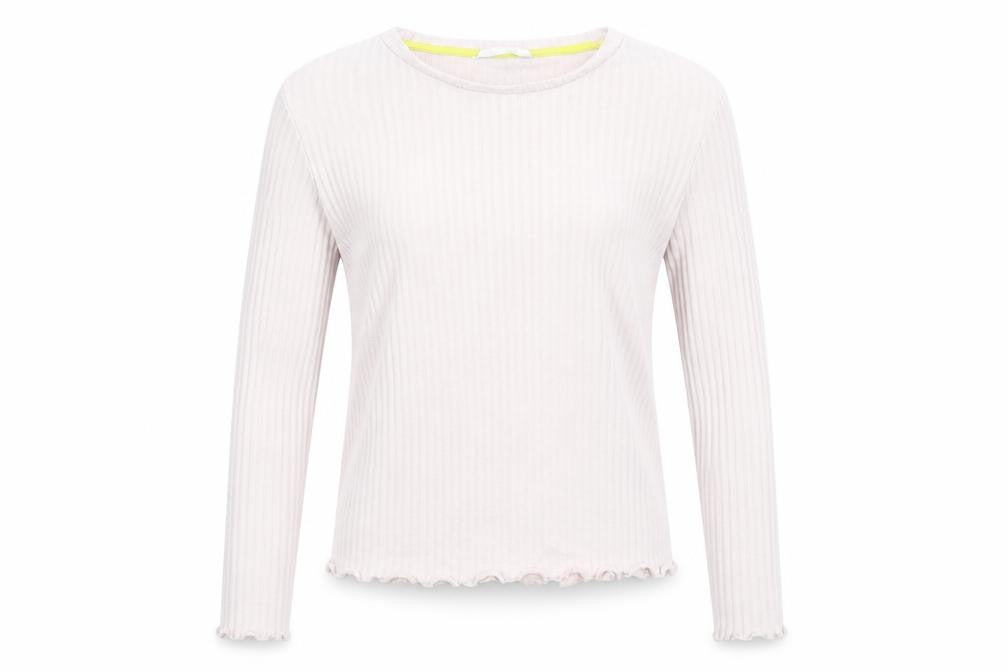 Marks & Spencer Girls Pink   Basic T-Shirt Size 11-12 Years  - Lettuce Edging