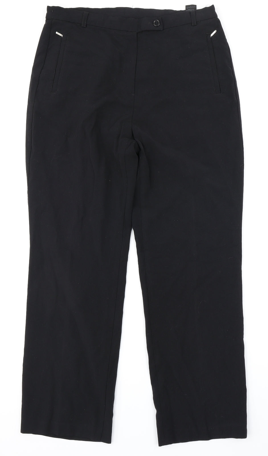 Marks & Spencer Womens Black   Dress Pants Trousers Size 12 L27 in