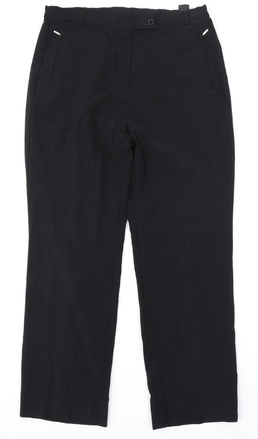Marks & Spencer Womens Black   Dress Pants Trousers Size 12 L27 in
