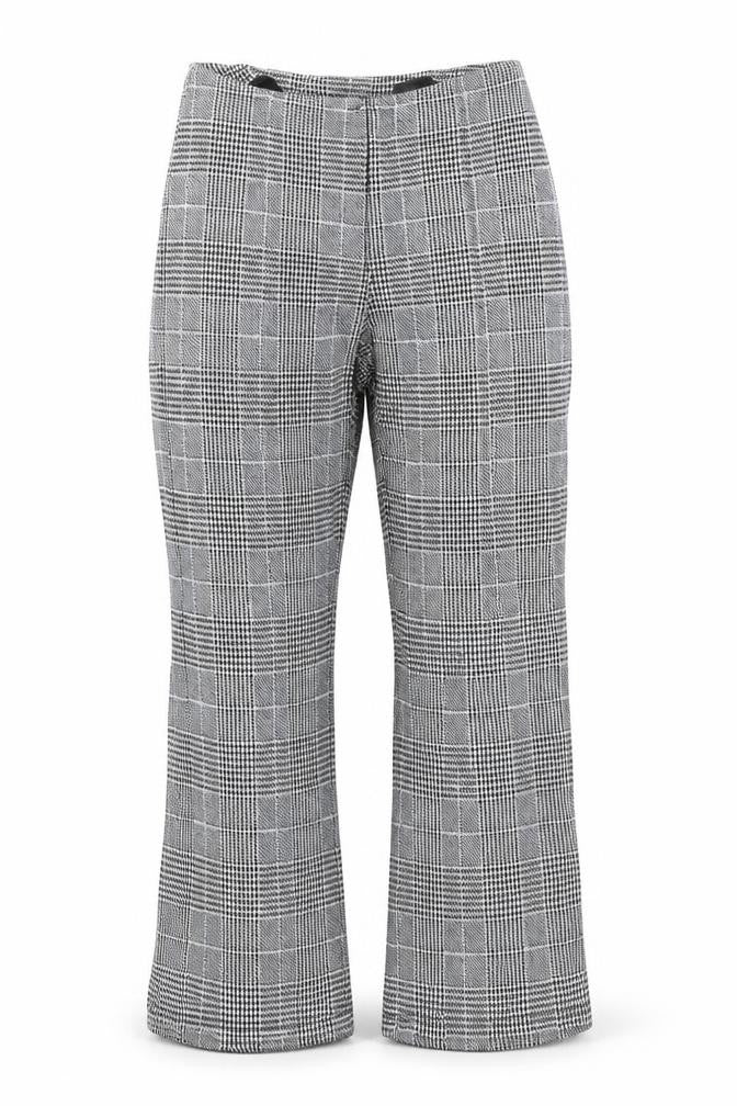 H&M Womens Black Plaid  Trousers  Size S L24 in