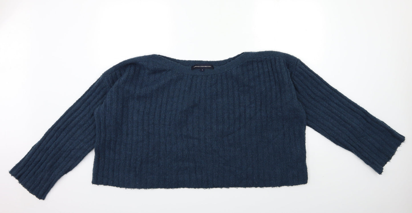 French Connection Womens Blue  Knit Pullover Jumper Size S