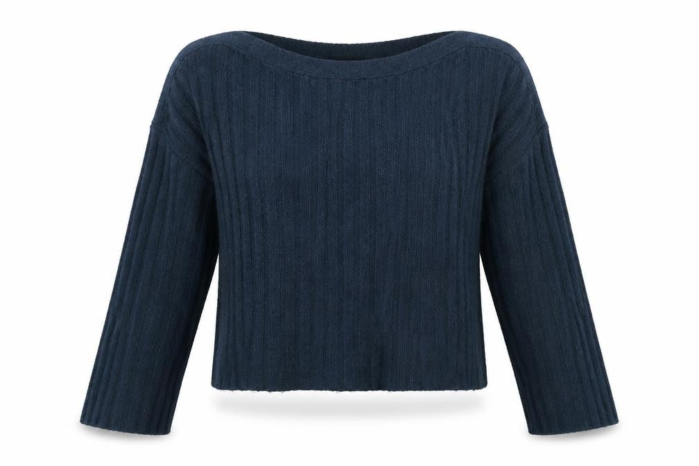French Connection Womens Blue  Knit Pullover Jumper Size S