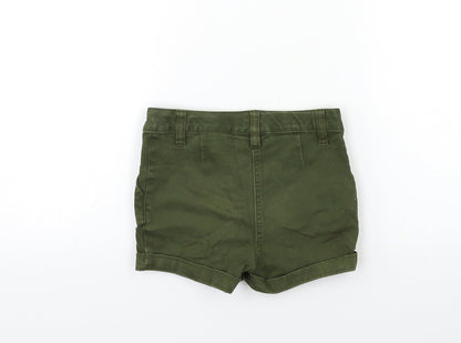 Next Girls Green Batik  Cargo Shorts Size 4 Years