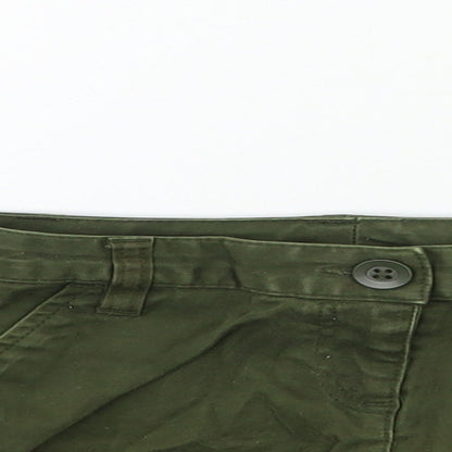 Next Girls Green Batik  Cargo Shorts Size 4 Years