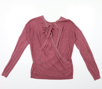 Next Womens Pink  Knit Pullover Jumper Size 10