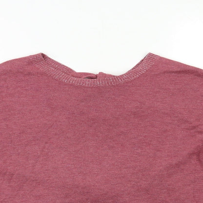 Next Womens Pink  Knit Pullover Jumper Size 10