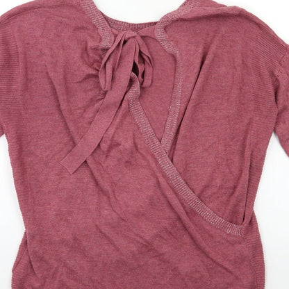 Next Womens Pink  Knit Pullover Jumper Size 10
